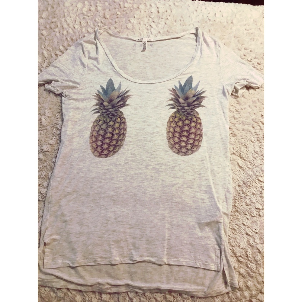 Women's XS Victoria's Secret Pink Pineapple Shirt